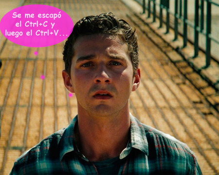 Shia LaBeouf es vago hasta para disculparse: ¿para qué ser original si puedes copiar?