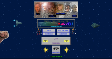 La web de 'Capitana Marvel' es un maravilloso homenaje al Internet de los 90 donde no falta ni un detalle nostálgico