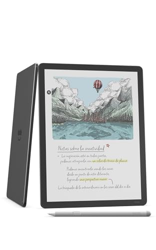 Amazon Kindle Scribe Colorsoft (última gen.): fino, ligero y rápido, con pantalla a color de 11" similar al papel y luz frontal; escribe en cuadernos integrados, documentos y libros (32 GB, grafito)