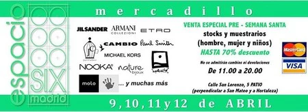 Aprovecha los descuentos de hasta el 70 % en el mercadillo Six de Madrid 