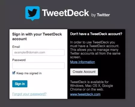 tweetdeck registro