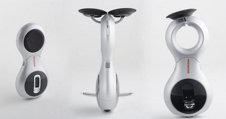 Honda U3-X, monociclo eléctrico autoestabilizado omnidireccional