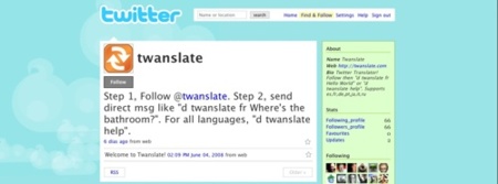 Twanslate, traduce textos desde Twitter