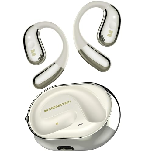 Monster Open Ear AC360 Audífonos, Auriculares Bluetooth Rotativos con Cordón, Bluetooth 6.0