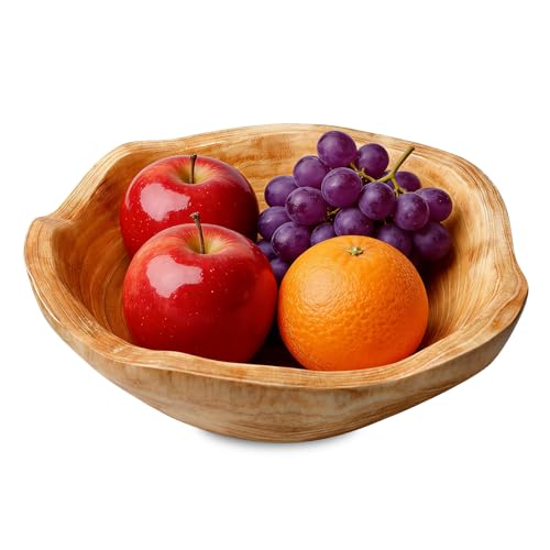 GOMETY Frutero de madera natural