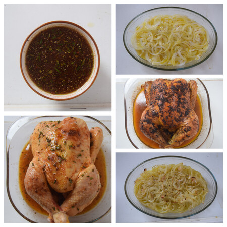 Gratén de brócoli y champiñones