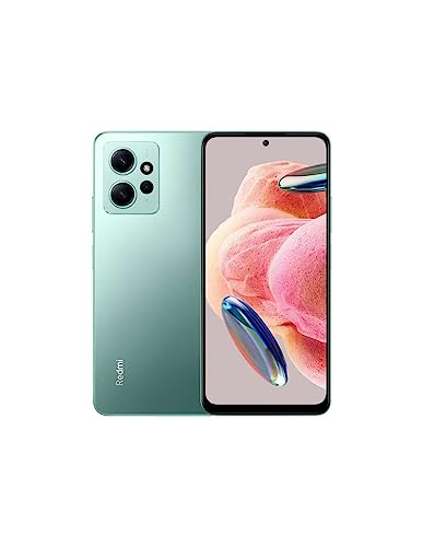 XIAOMI Redmi Note 12 4G- Smartphone 4GB RAM 128GB ROM, Pantalla AMOLED 6.67" 120Hz FHD +, Snapdragon 685, cámara Profesional de 50MP, 5000Mah, Verde Menta [Versión Globale]