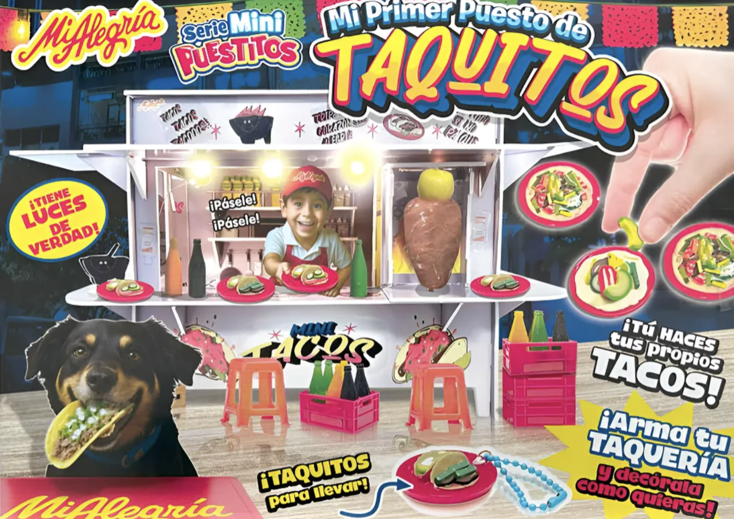 Mi Primer Puesto De Tacos Mi Alegría Cocina, Juega En Grande Plateado