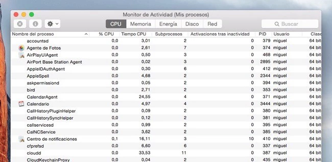 Monitor Actividad