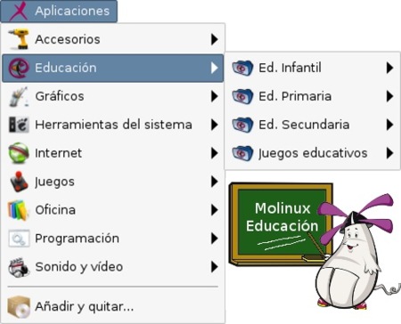 Nueva versión de Molinux educativa