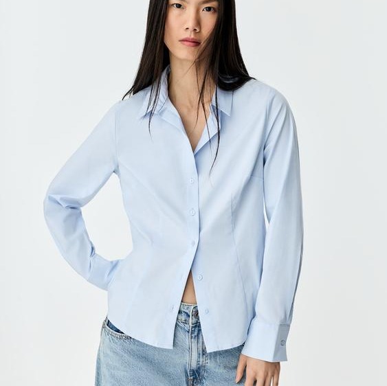 Camisa popelín entallada

