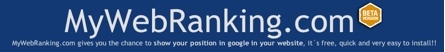 MyWebRanking, mostrando nuestra posición en las busquedas de Google
