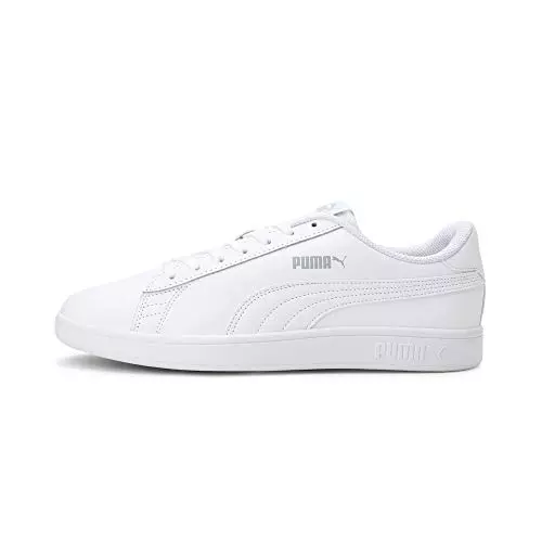 PUMA Smash V2 L, Zapatillas de Deporte Unisex adulto, Puma White-Puma White, 42 EU