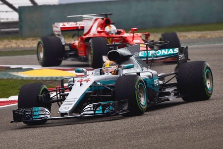 Hamilton Vettel Formula1 China 2018