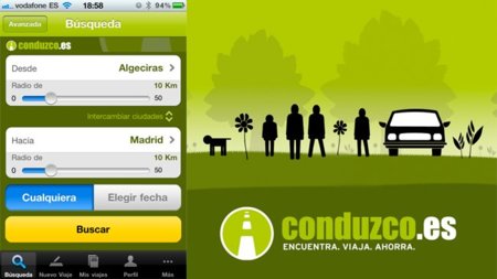 Conduzco.es, compartiendo coche con otros iphoneros para viajar por menos dinero