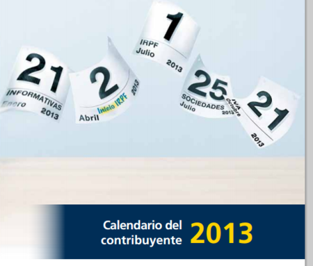 Calendario fiscal enero 2013