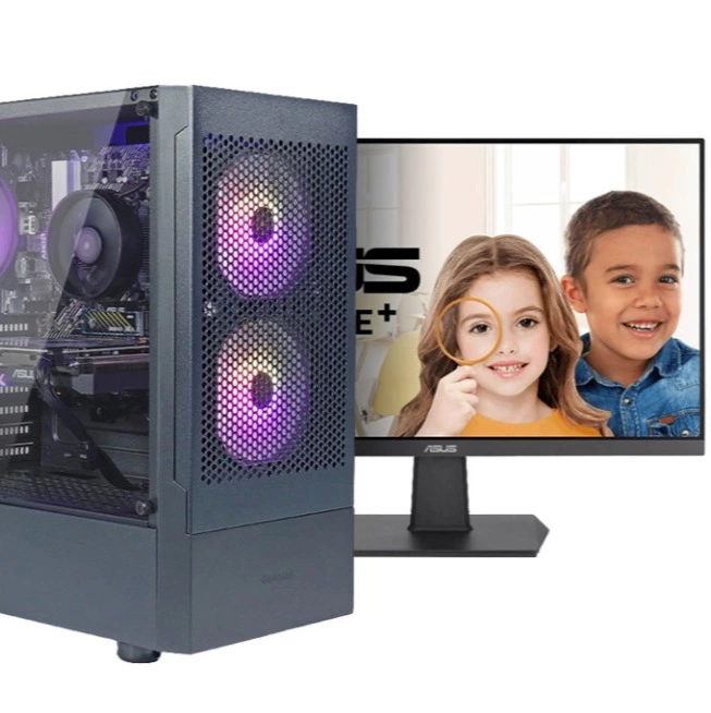 COOLPC PBA - Ryzen 5 7500F / Radeon RX 7800 XT 16Gb / 32GB DDR5 6000Mhz / NVMe 1Tb + Monitor VA24EHF
