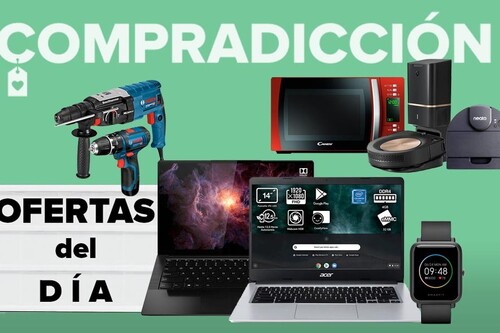 Ofertas del día y chollos en Amazon: herramientas Bosch, robots de limpieza Roomba, microondas Candy o portátiles Chromebook Acer y ASUS a precios rebajados