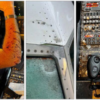 Algo atingiu um Boeing 737, ferindo o piloto; o incidente verdadeiramente inédito ocorreu a 11.000 metros de altitude 