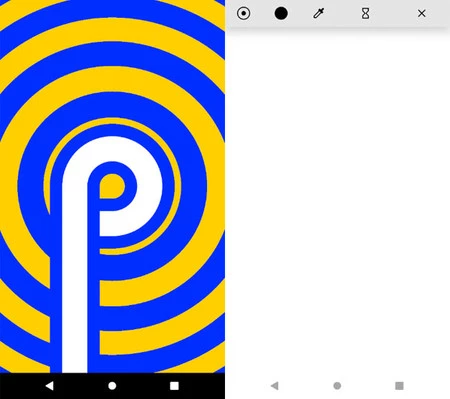 以前のイースターエッグ(左)と新しいイースターエッグ(右)