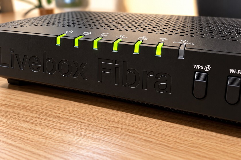 Router Livebox Fibra Con Luces Verdes