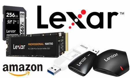 Ofertas de Amazon en dispositivos Lexar: tarjetas de memoria, lectores de tarjetas, discos SSD y pendrives a los mejores precios