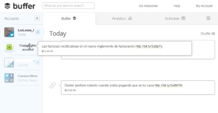 Buffer renueva su web y la aplicación para iPhone con nuevas funcionalidades