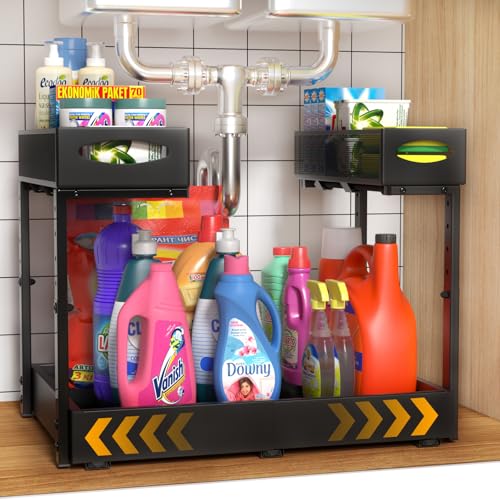 Housolution Organizador Bajo Fregadero de Metal