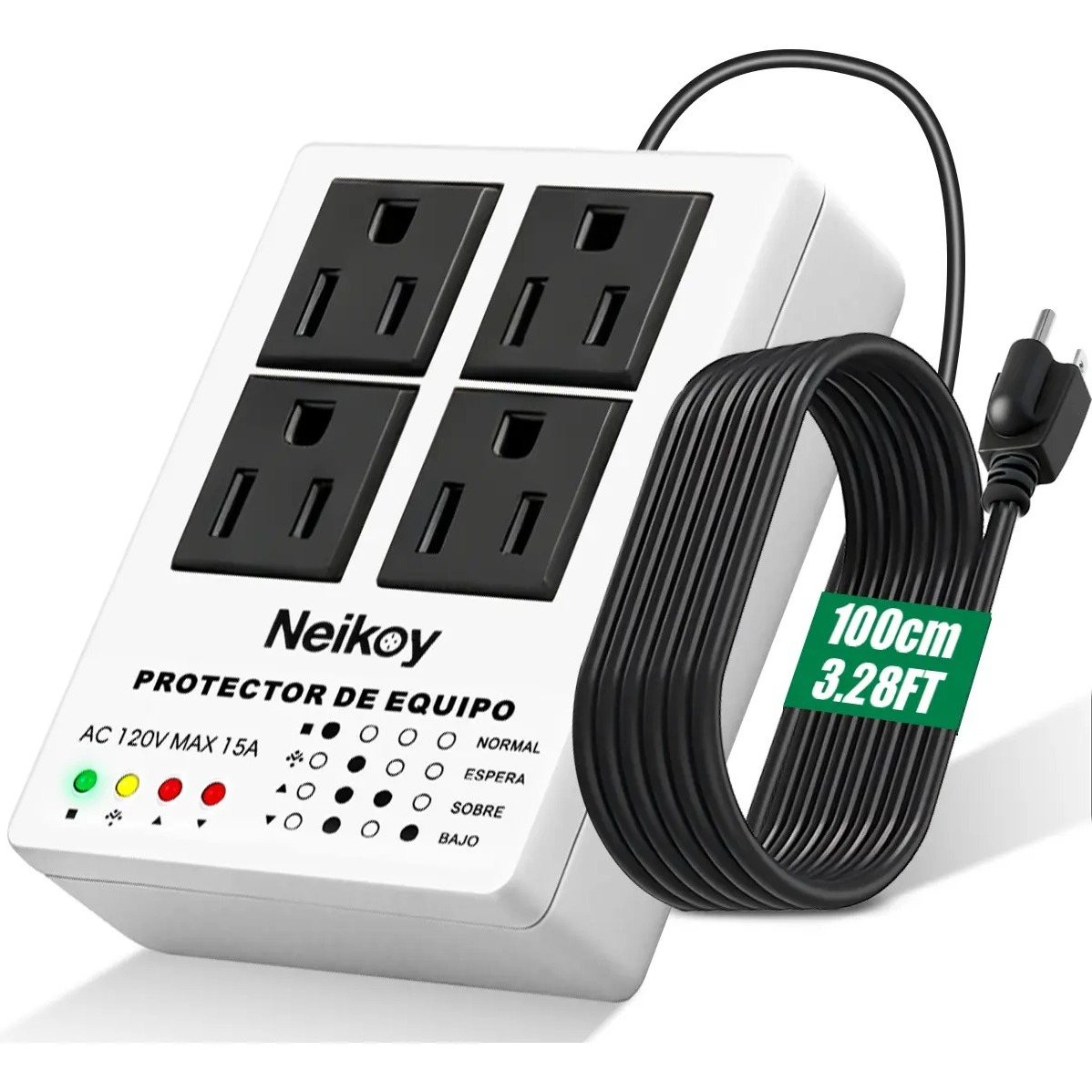Regulador de voltaje Neiko para refrigerador y electrónica 
