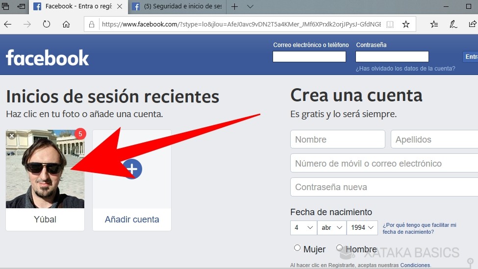 Facebook: cómo entrar sin tener que introducir la contraseña cada vez
