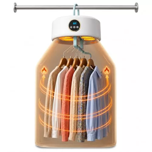 ZALEZ - Secadora de Ropa Portatil - Mini Secador de Ropa Elctrico para Hogar y Viaje 
