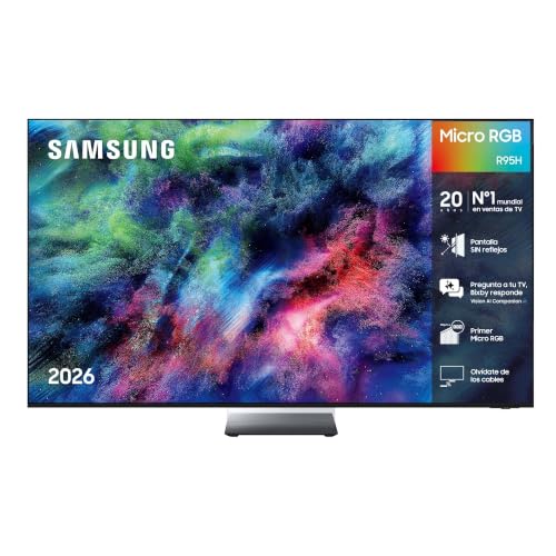 Samsung TV Micro RGB R95H 65" 4K Smart TV con IA y Pantalla sin Reflejos