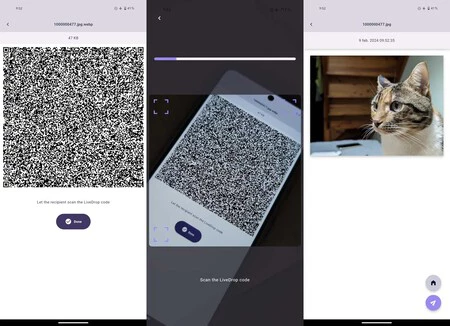 LiveDropを使ったファイル送信処理