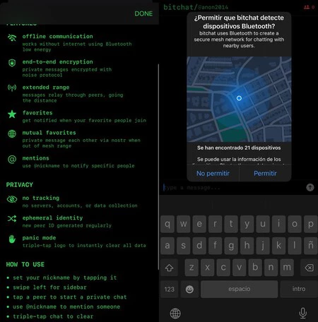 Bitchat Configuracion