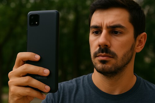 Desbloqueo facial de un Galaxy