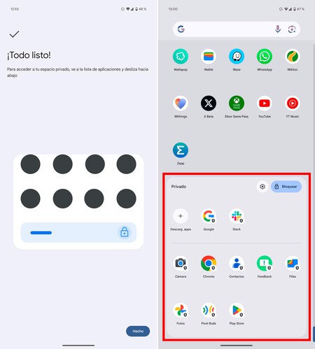 Espacio Privado Android 15 2