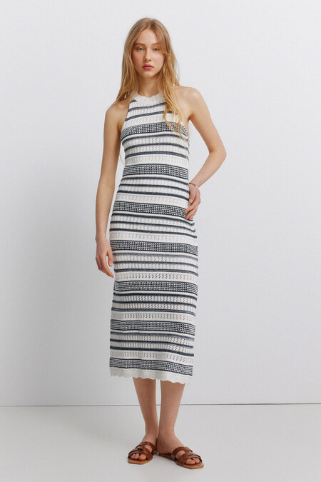 vestido pointelle
