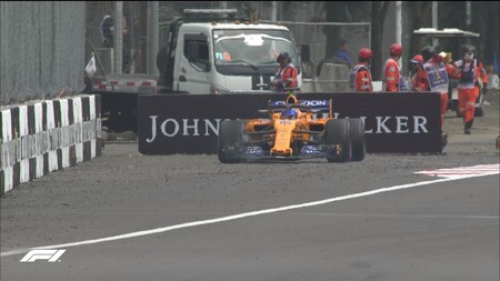 Fernando Alonso Abandono Mexico