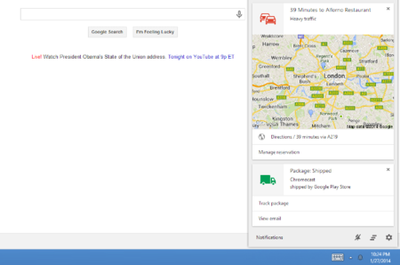 Google Now, ya en Windows y OS X