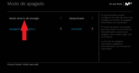 Apagado Automatico Movistar Plus