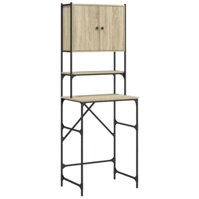 Mueble para lavadora roble Sonoma 68x48,5x194 cm

