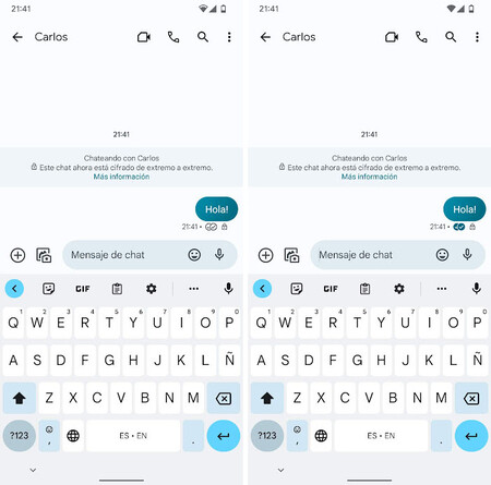 Doble Check Mensajes Google