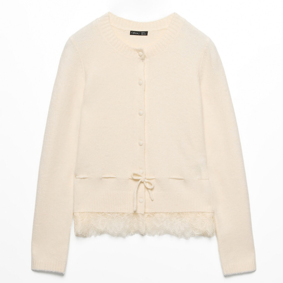 Chaqueta cinturón encaje - Sfera