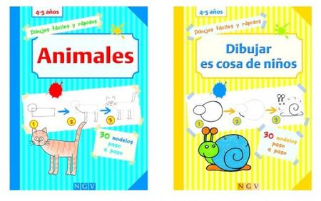 Dibujos paso a paso, unos libros que retan a los pequeños artistas
