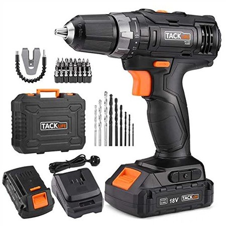 Gracias al cupón descuento de 17 euros en el taladro atornillador Tacklife  PCD05B podemos estrenar uno por 62,99 euros en Amazon