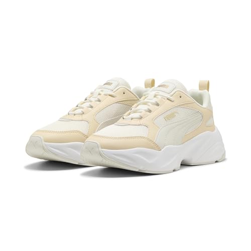 Puma Tenis Cassia 2.0 para Mujer, Lona Blanca cálida Gris Vapor, 39 EU