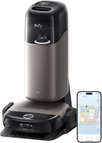 eufy HydroJet S2 Robot Aspirador y fregador, 30 000 Pa AeroTurbo™ 2.0