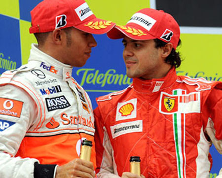 Los números de Hamilton y Massa para ser campeones en Brasil