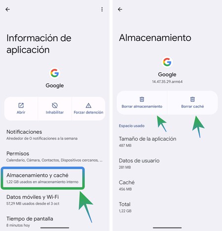 Reset Google App