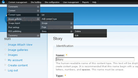 Administration Menu Drupal